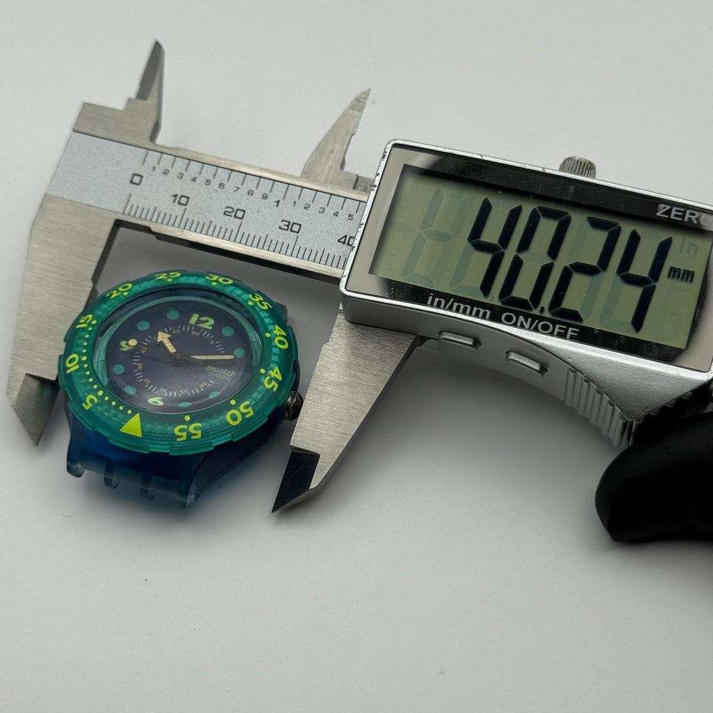 Vintage Swatch Scuba 200 Watch SDN100 Blue Moon 1990 ETA Quartz Swiss 40mm Parts