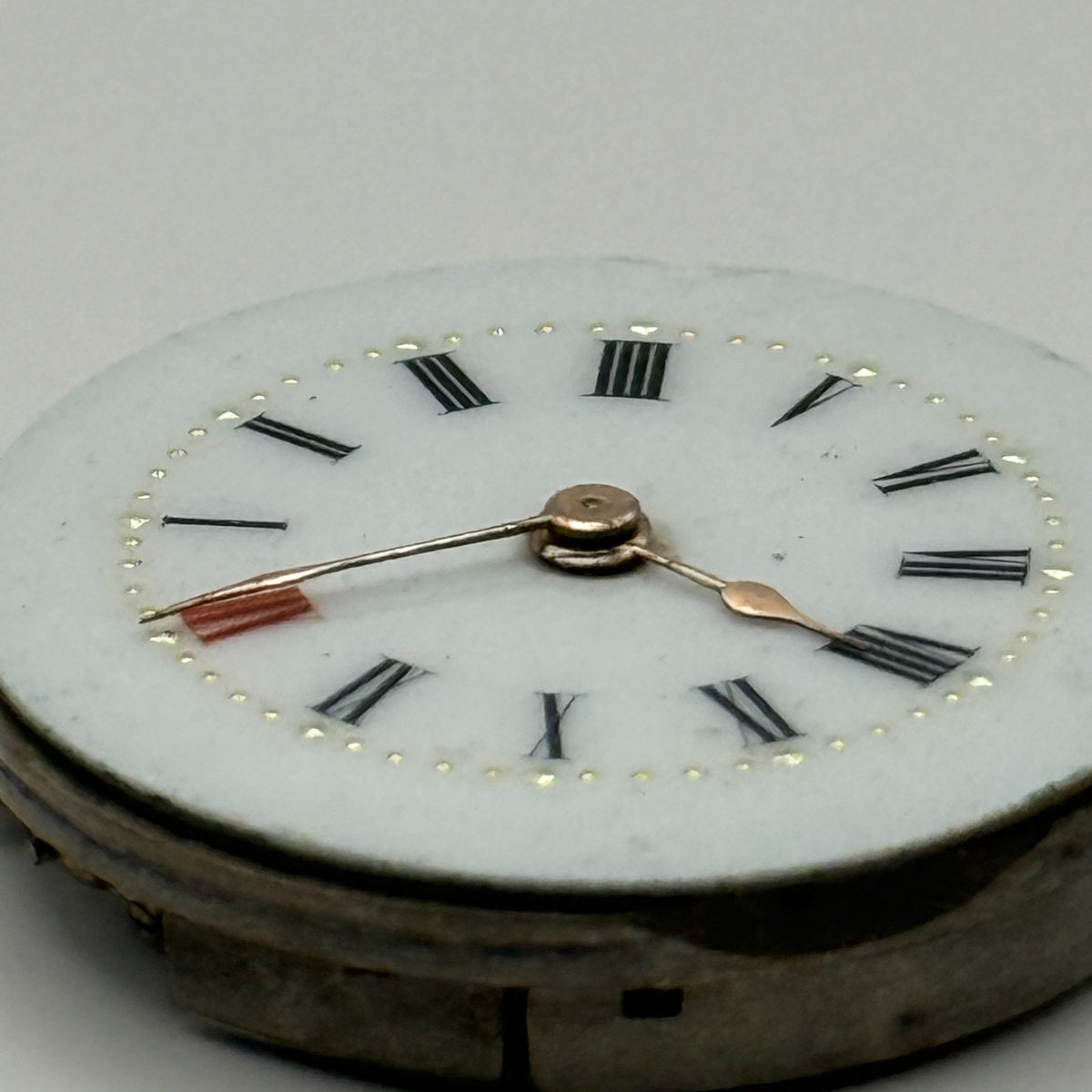 GRB & Co Trench Watch Movement - Roman Numerals - For Parts / Repair - 24.8mm