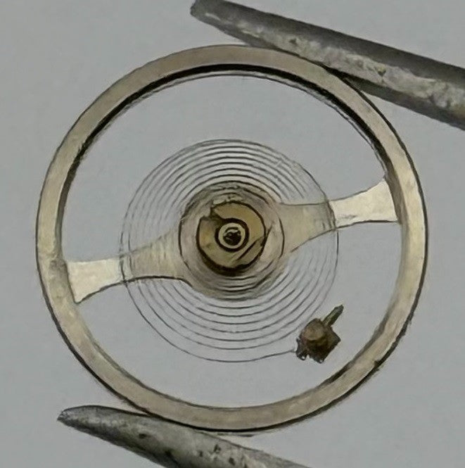 Oris 410 Balance Wheel Complete And Spring 5¼’’’ 330 M Watch Movement Parts NOS