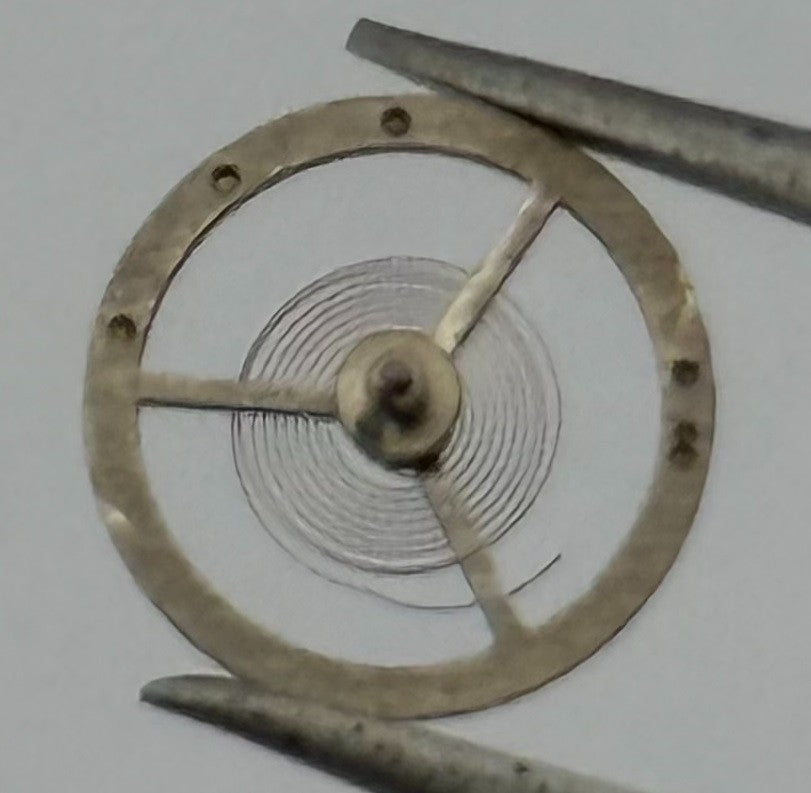EB 1504 1599 Balance Wheel Complete And Spring 465 Watch Movement Parts NOS