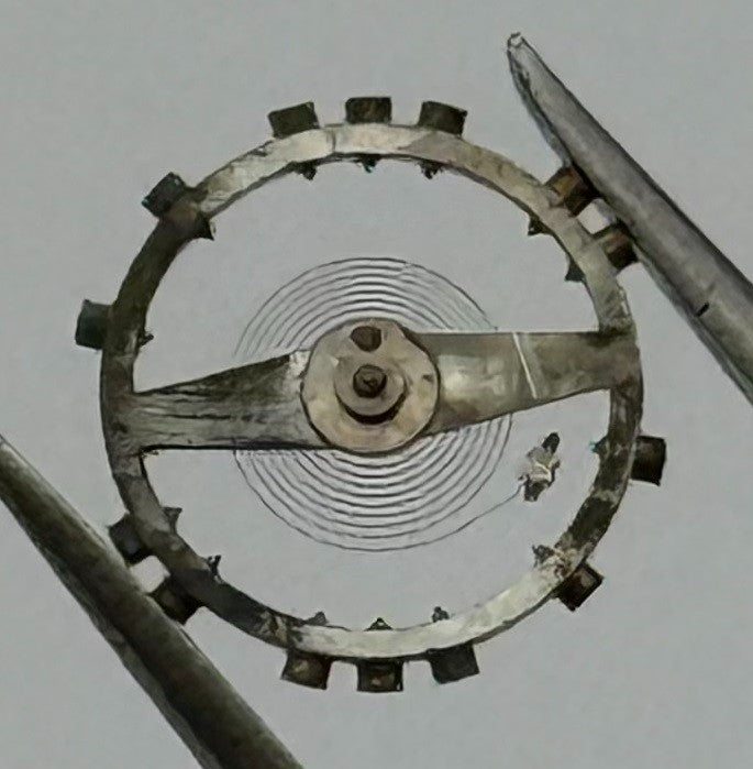 FHF 60 Balance Wheel Complete And Spring 6¾-8’’’ 200 M Watch Movement Parts NOS