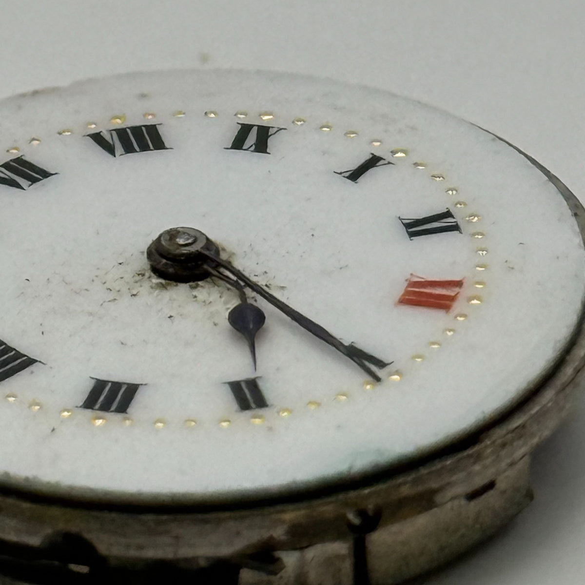 Red 12 Watch Movement Manual Wind Vintage Parts Repair Spares 24.9mm