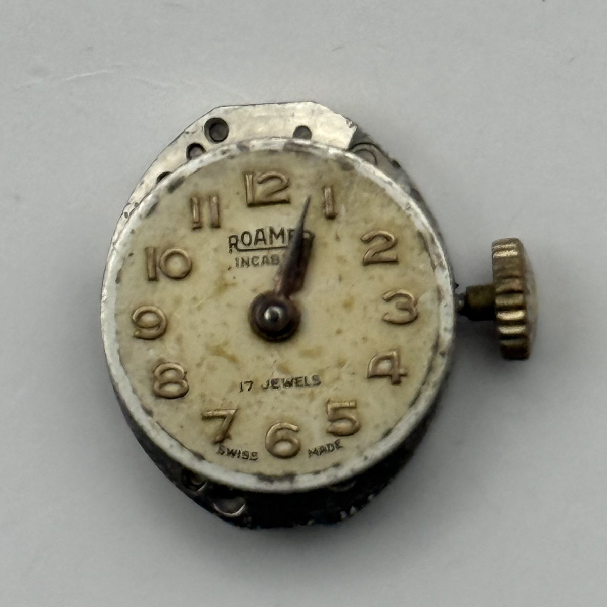 MST 389 Watch Movement Running Roamer 17J Swiss Manual Wind Parts Repair 13.1mm