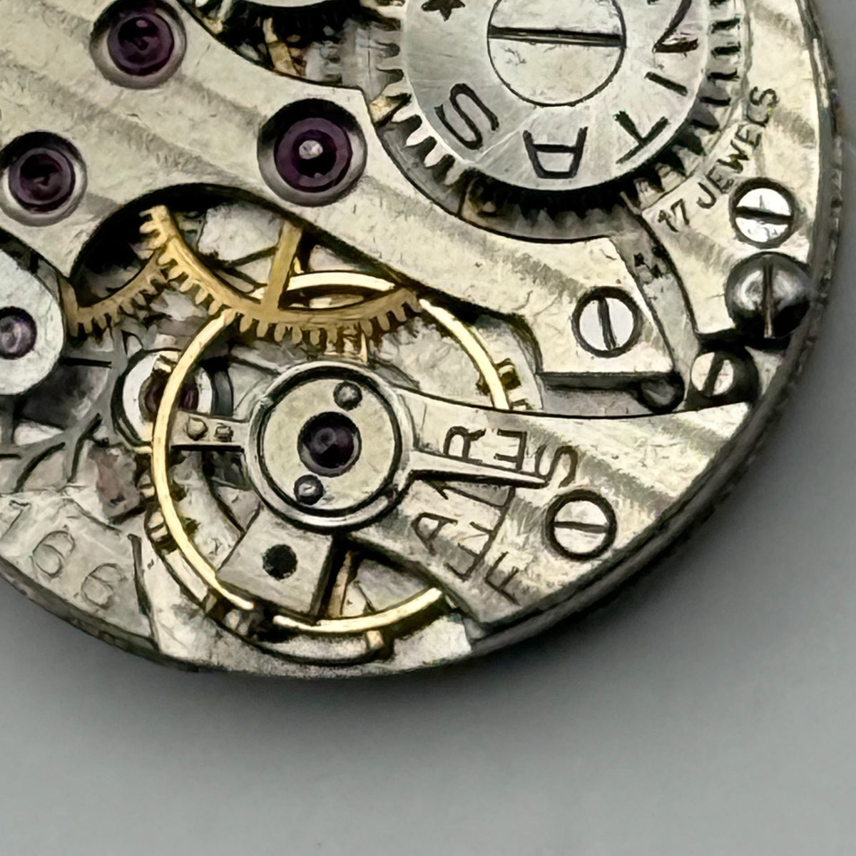 Unitas UT 166 Watch Movement 17 Jewels Swiss Manual Wind Parts Repair 19.6mm