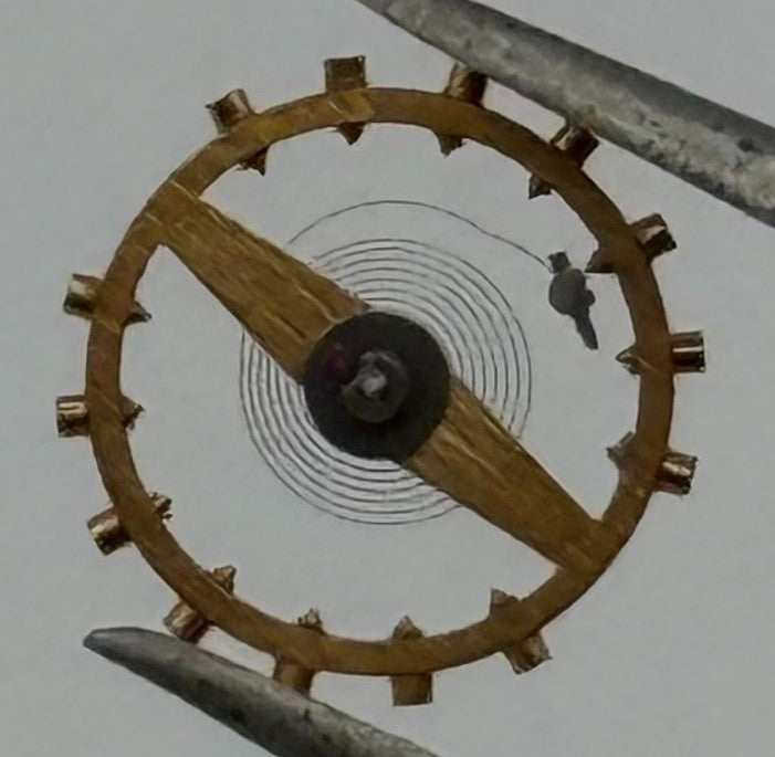 Slava /Era 1739 Balance Wheel Complete And Spring 5¼’’’ Watch Movement Parts NOS
