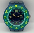 Vintage Swatch Scuba 200 Watch SDN100 Blue Moon 1990 ETA Quartz Swiss 40mm Parts