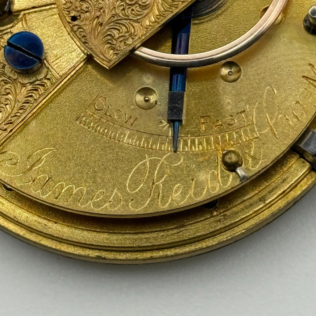 English Lever Pocket Watch Movement - James Reid & Co. Coventry - Parts / Repair