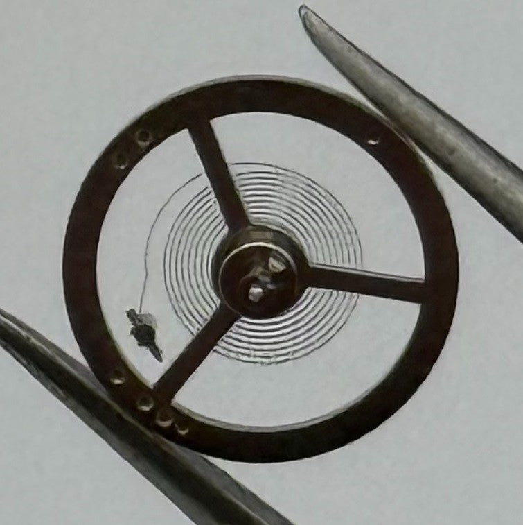EB 1297 1462 Balance Wheel Complete And Spring Renata 117 Watch Movement Parts