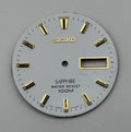Seiko V743-8D60 Watch Dial Sapphire 100M White Japan Spare Parts Repair 29.4mm