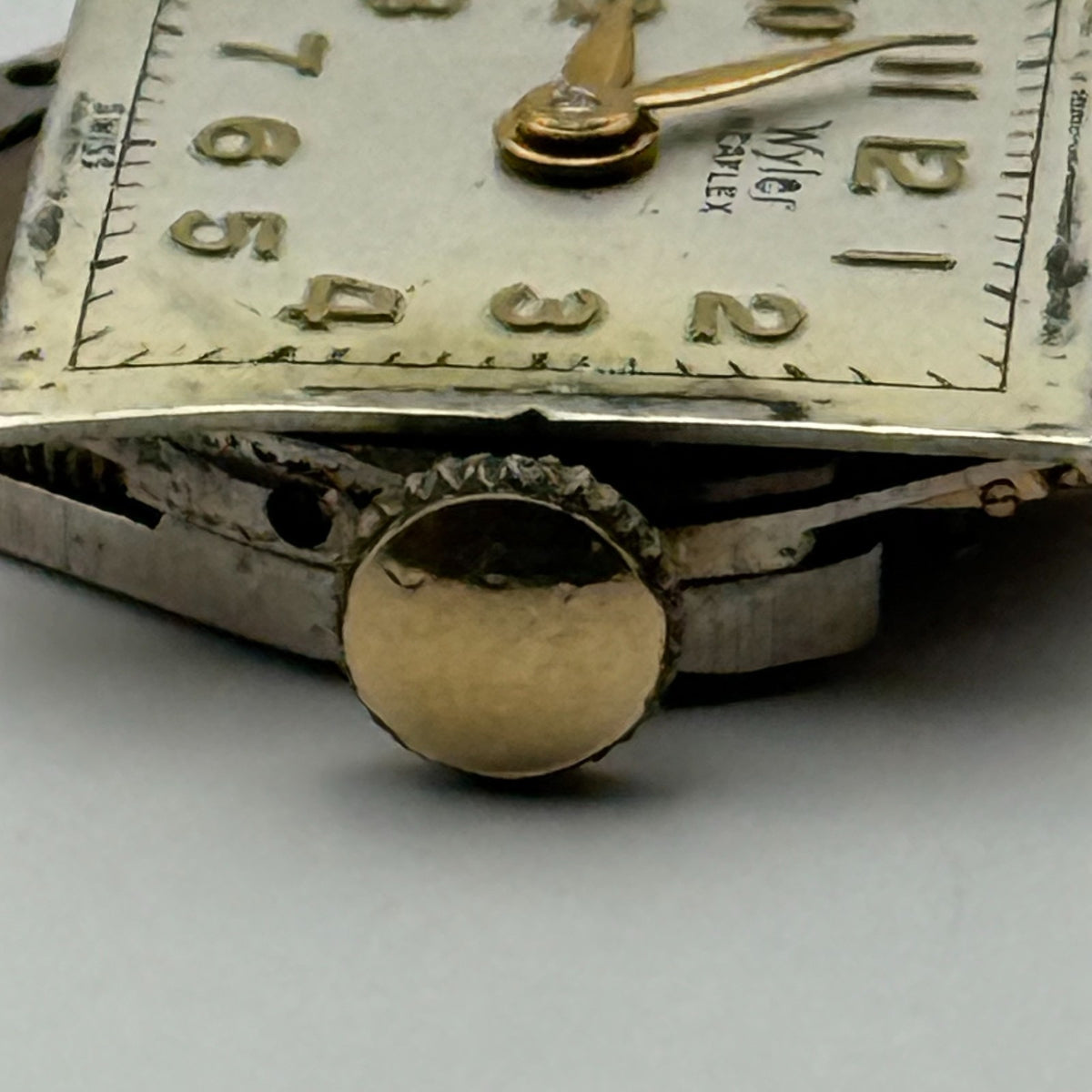 Wyler Incaflex Watch Movement 17 Jewels Swiss Manual Wind Parts Repair 15mm