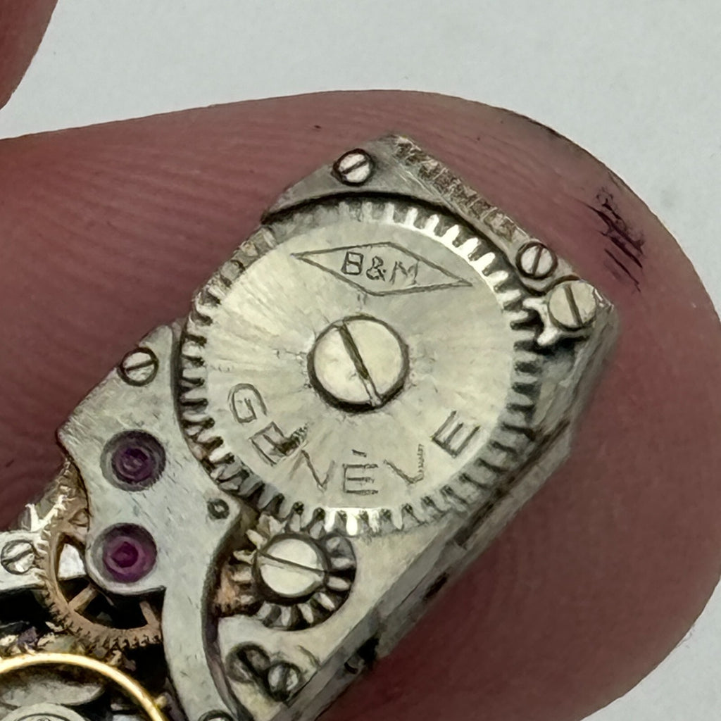 FHF Watch Movement Baume Mercier B&M Ladies Manual Wind Swiss Vintage Parts 9mm 