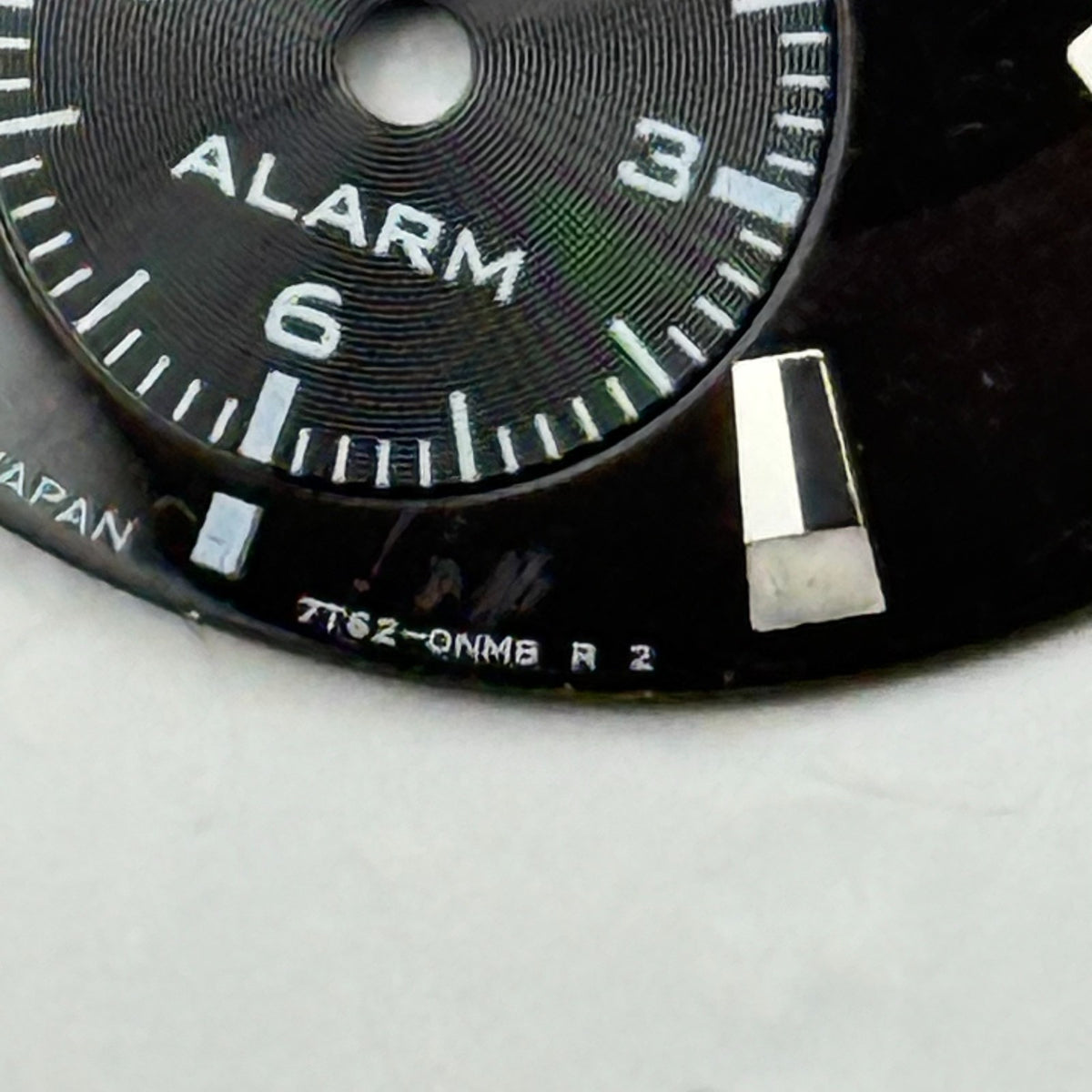 Seiko 7T62-0NM8 Watch Dial Chronograph 100M Black Spare Parts Repair 27.9mm
