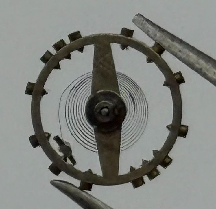 AM 115 Balance Wheel Complete And Spring 5½’’’ Renata Watch Movement Parts NOS