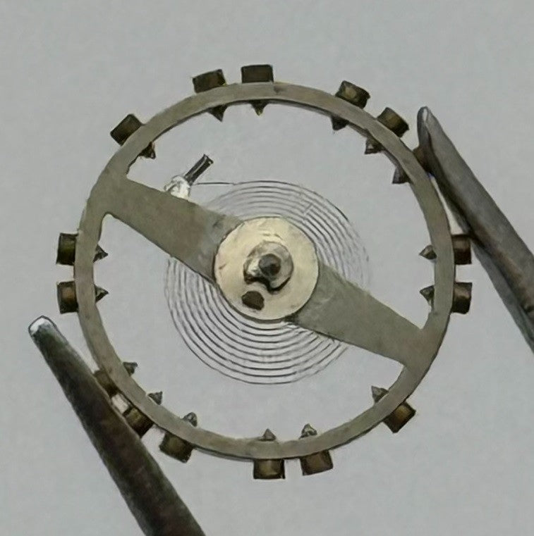 FHF 60 Balance Wheel Complete And Spring 6¾ x8’’’ 200 Watch Movement Parts NOS