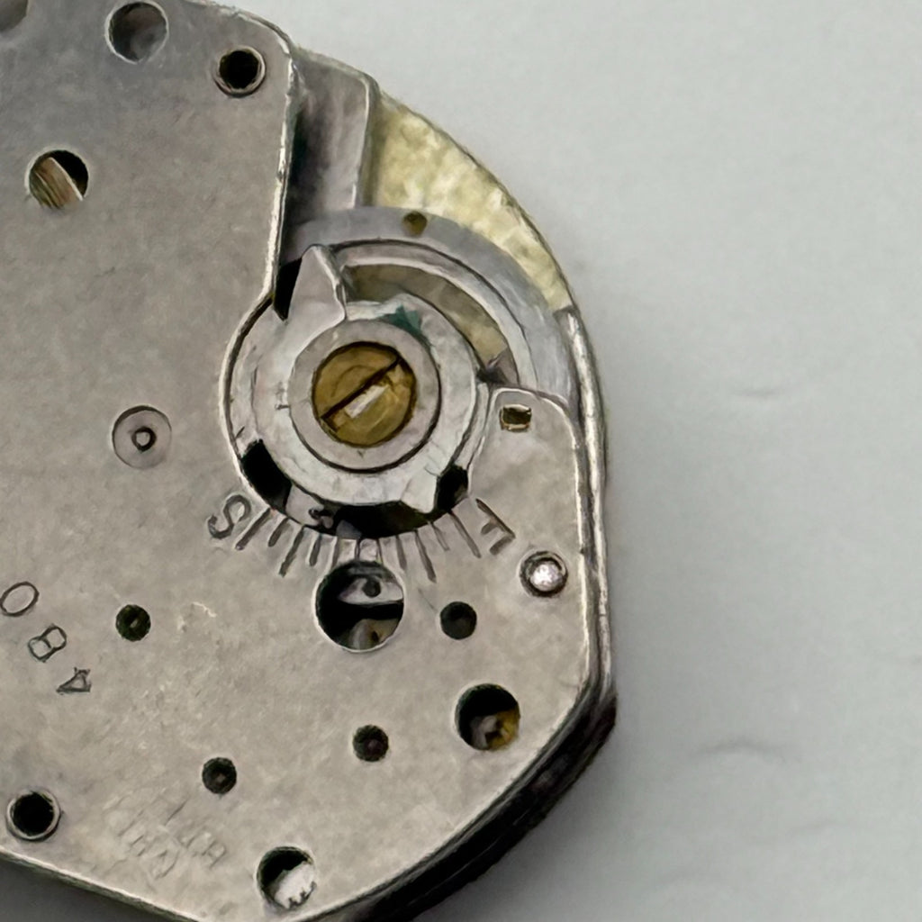 Timex 480 Watch Movement Great Britain Manual Wind Vintage Parts Repair 14mm