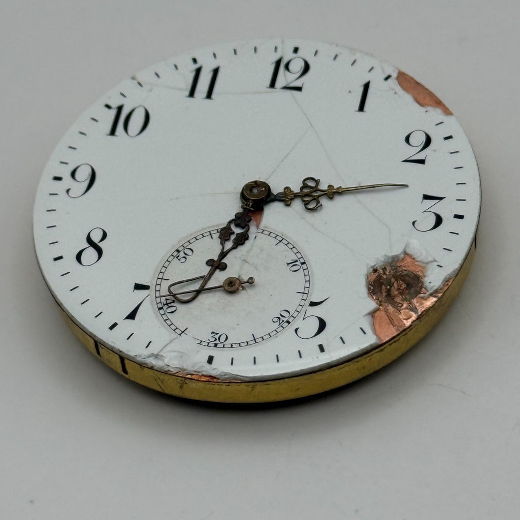 Zenith Pocket Watch Movement Open Face Patent 30751 October 18 1904 Parts 40.9mm