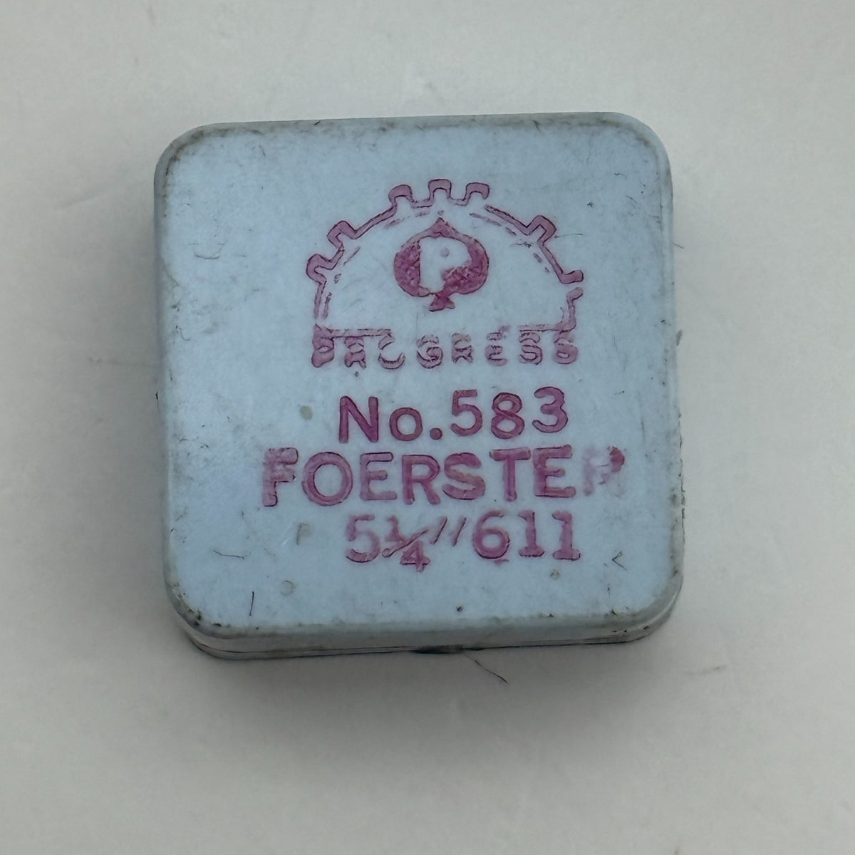 Foerster 611 Balance Wheel Complete And Spring 5¼’’ 583 Watch Movement Parts NOS