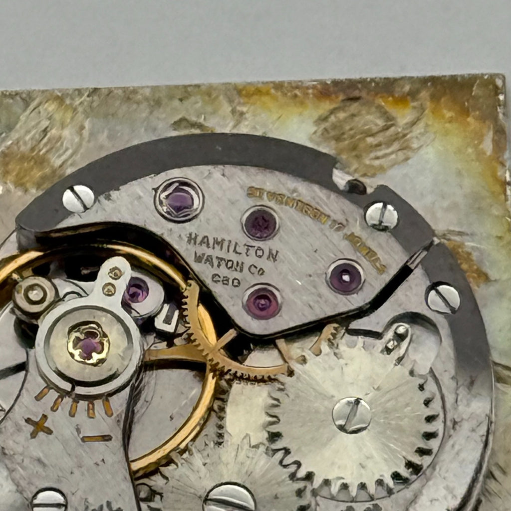 Hamilton C80 Watch Movement - Spares - For Parts / Repair - 17.4mm