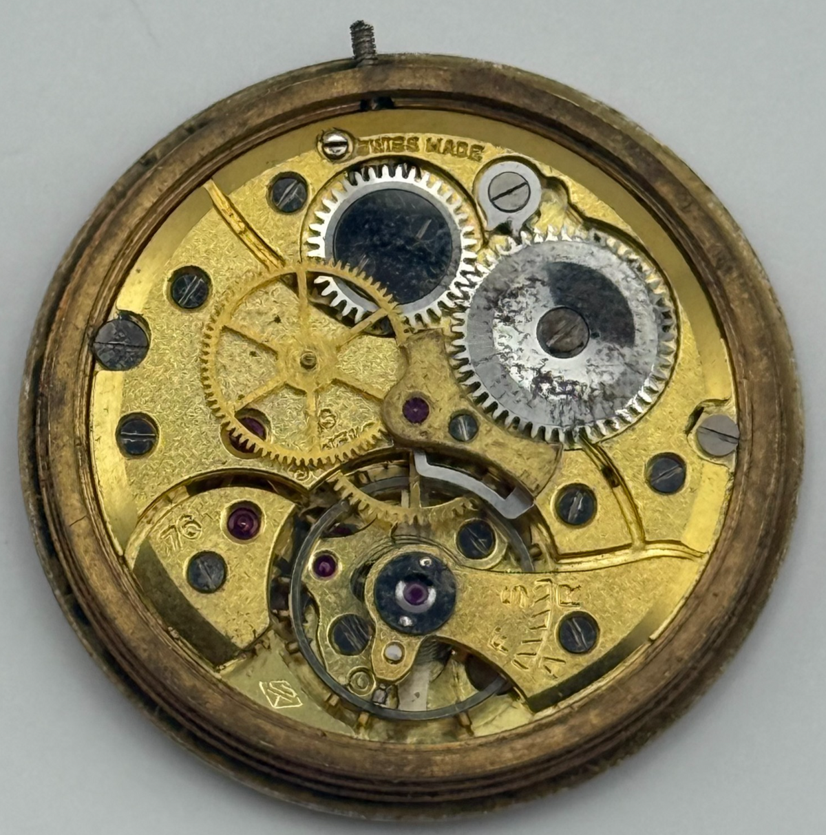 Rotary Maximus Revue 76 Watch Movement Good Balance Manual Wind Parts 26.9mm