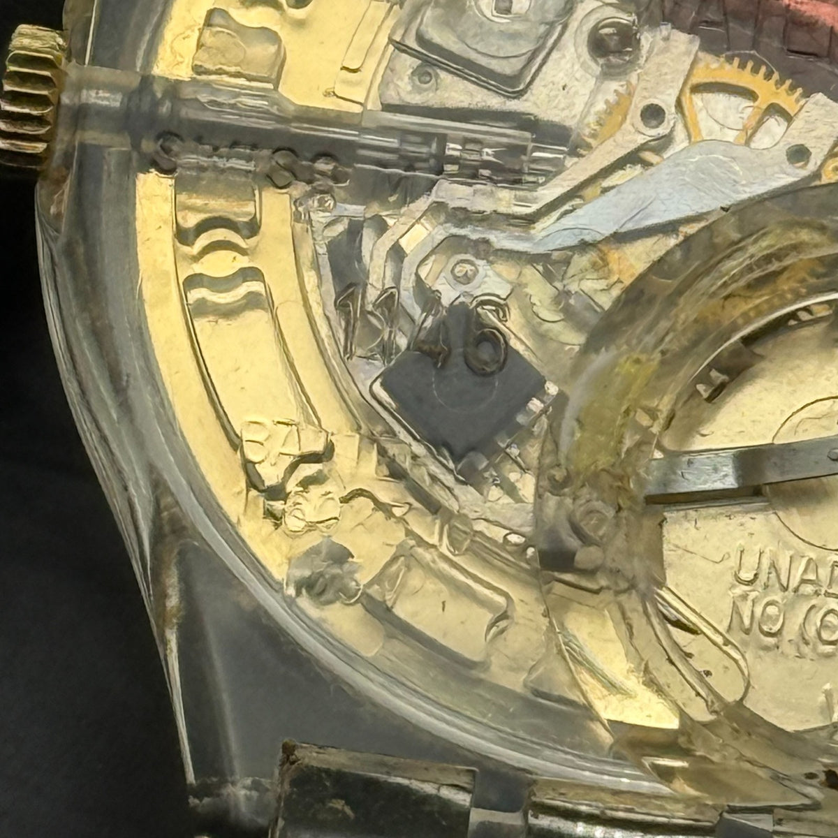 Vintage Swatch Jam Watch AG 1997 Gold Tone ETA Quartz Swiss 33mm Parts 