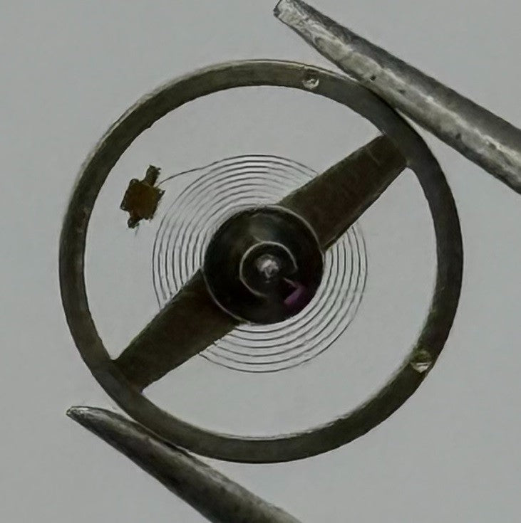 Ebosa 86 87 Balance Wheel Complete And Spring 8¾’’’ 1249 Watch Movement Parts