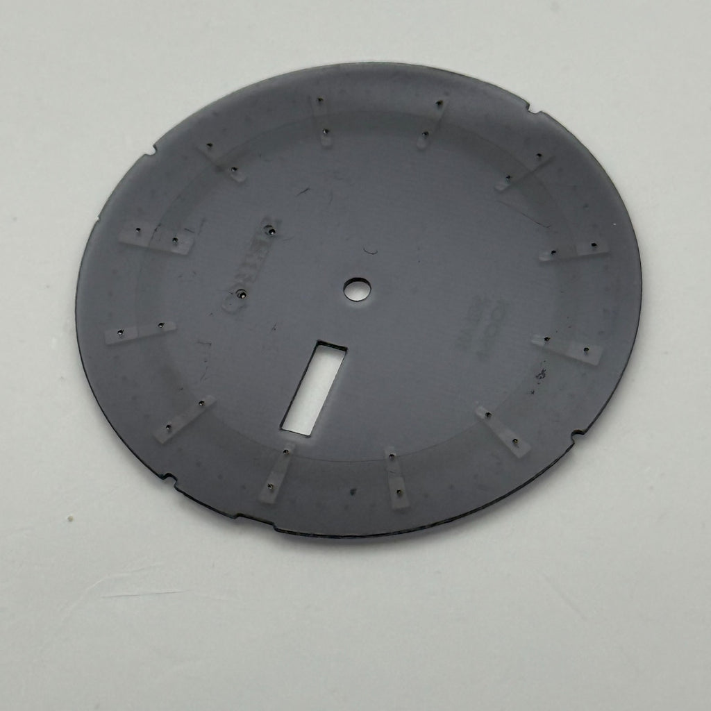 Seiko V168-0BK8 Watch Dial Solar 100M Black Japan Spare Parts Repair 37.4mm