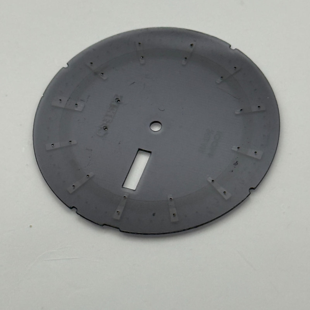 Seiko V168-0BK8 Watch Dial Solar 100M Black Japan Spare Parts Repair 37.4mm