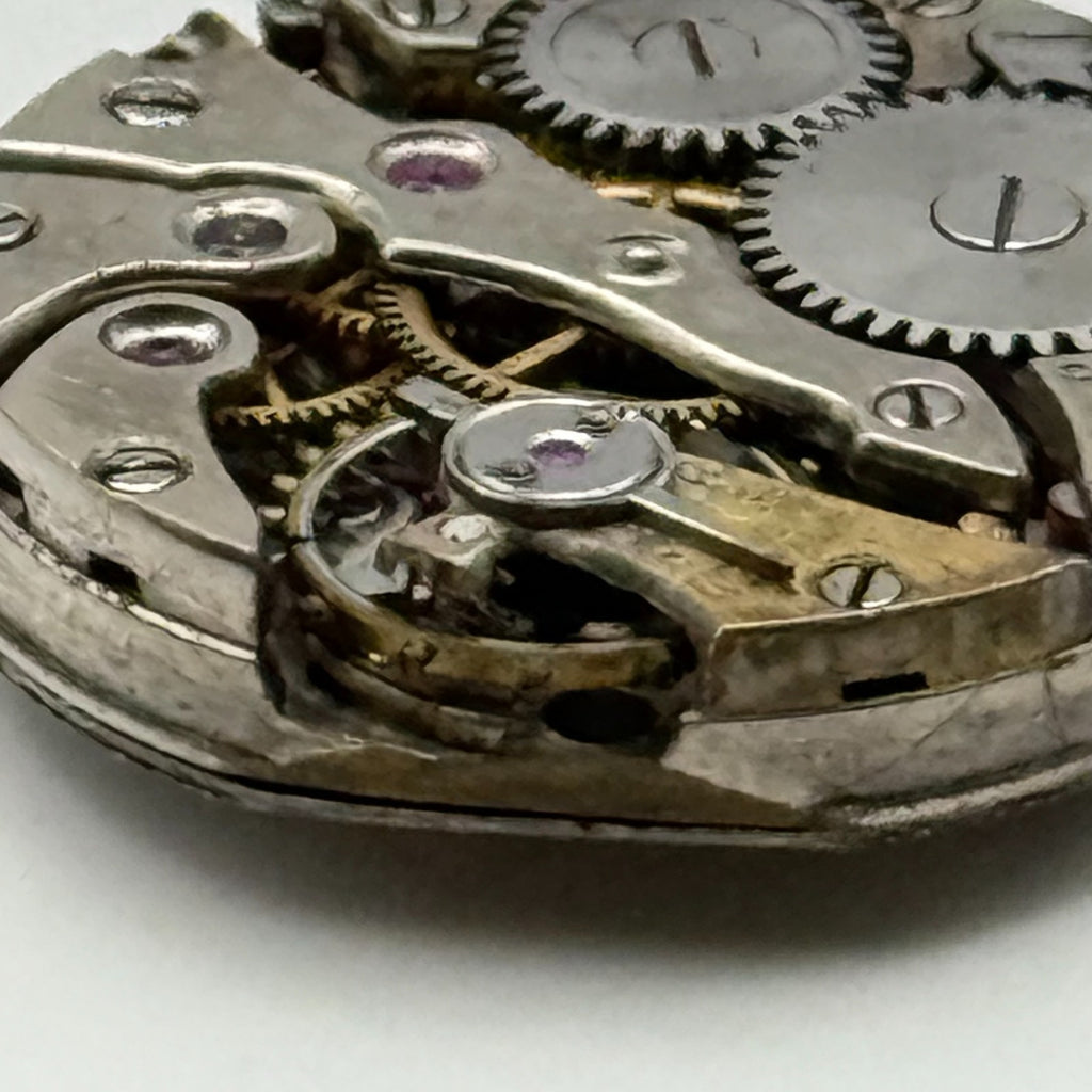 Unidentified Watch Movement Swiss Made Manual Wind Vintage Parts Repair 19.3mm