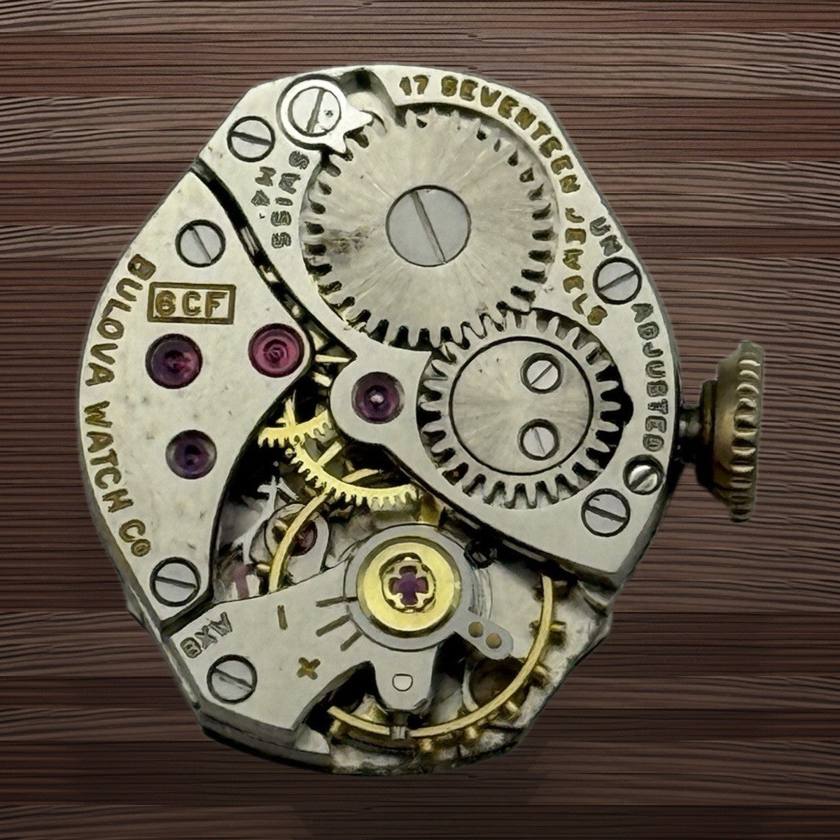 Bulova 6CF Watch Movement - Ladies - Running - For Parts / Repair - 17.3mm