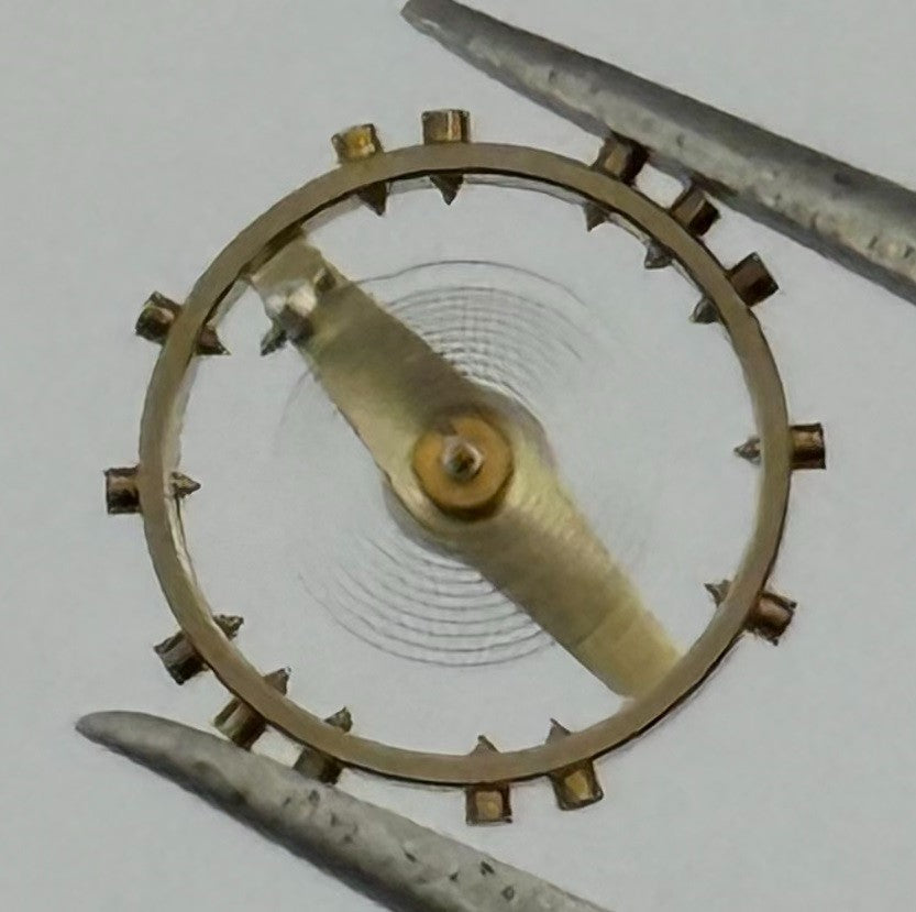 AS 970 Balance Wheel Complete And Spring Renata 28 M Watch Movement Parts NOS