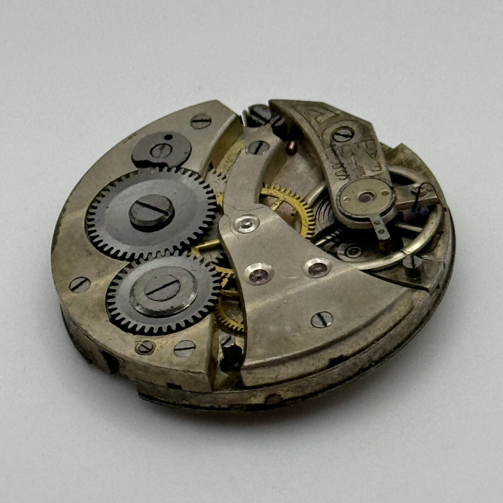 Unidentified Leaf Mark Watch Movement - Men's - For Parts / Repair - 28mm