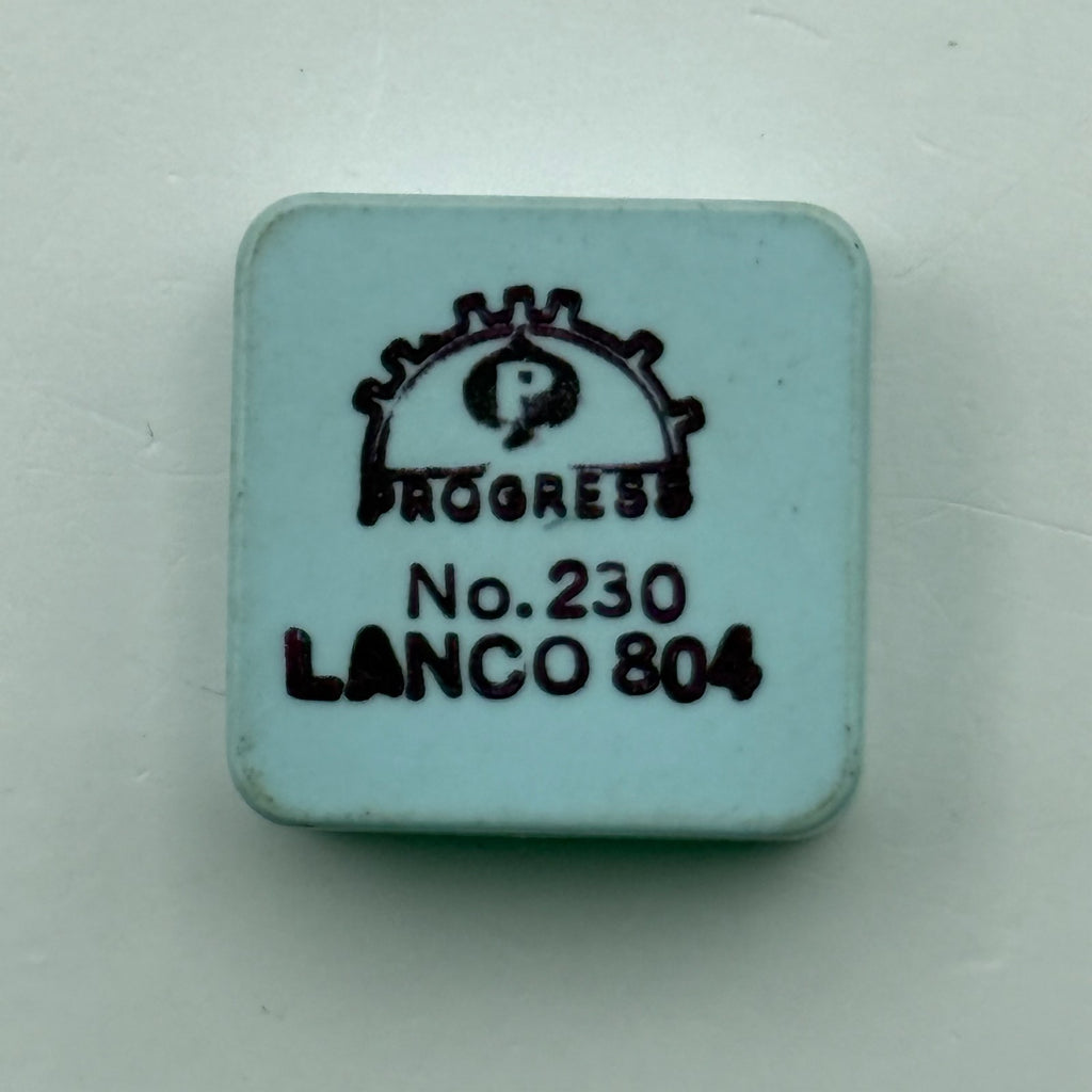 Lanco 804 Balance Wheel Complete And Spring Progress 230 Watch Movement Parts