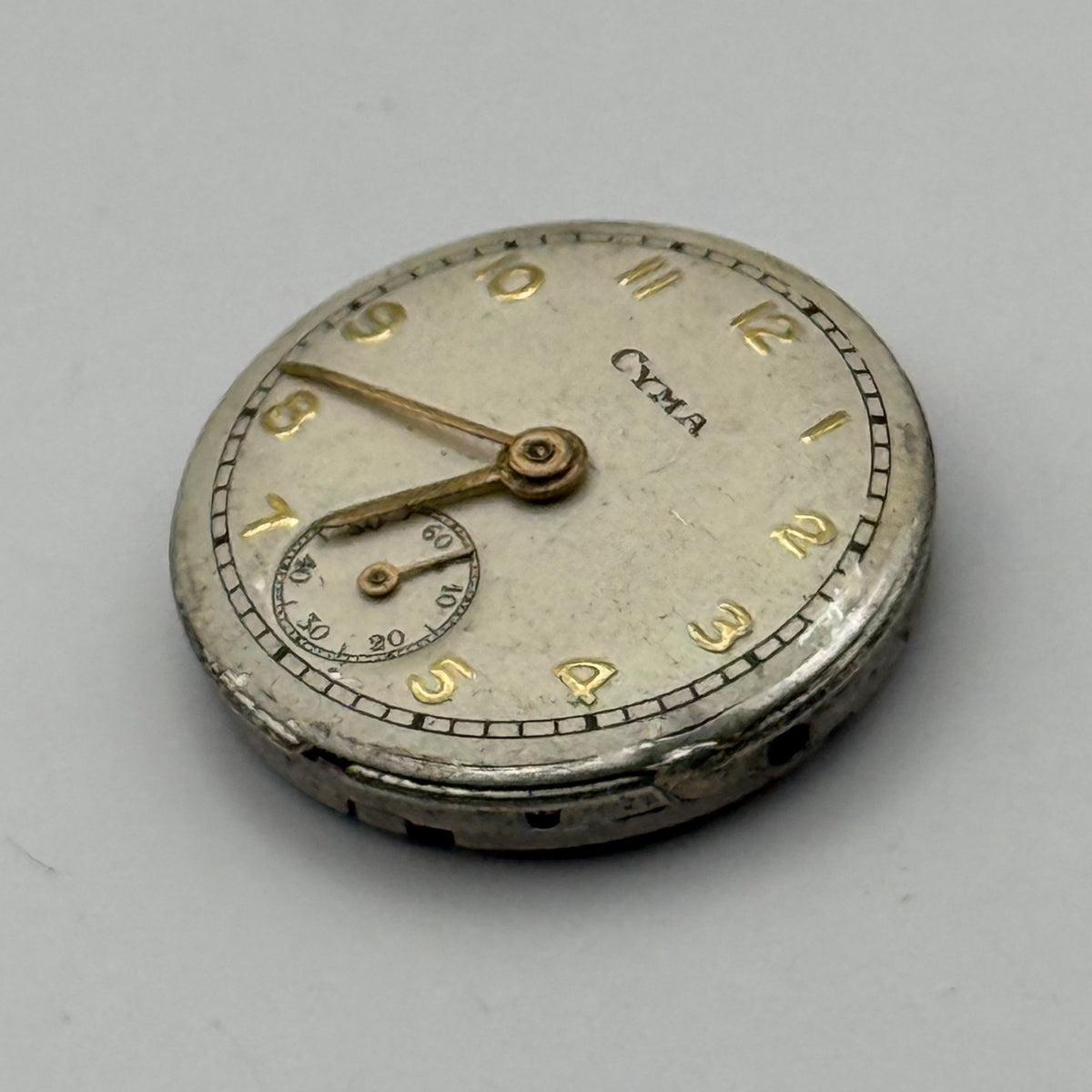 Cyma R.424 Watch Movement 17 Jewels Swiss Manual Wind Parts Repair 19.7mm