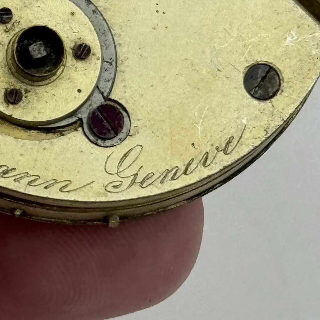 Nordmann Geneve Antique Key Wound Pocket Watch Movement Parts Repair 40.7mm