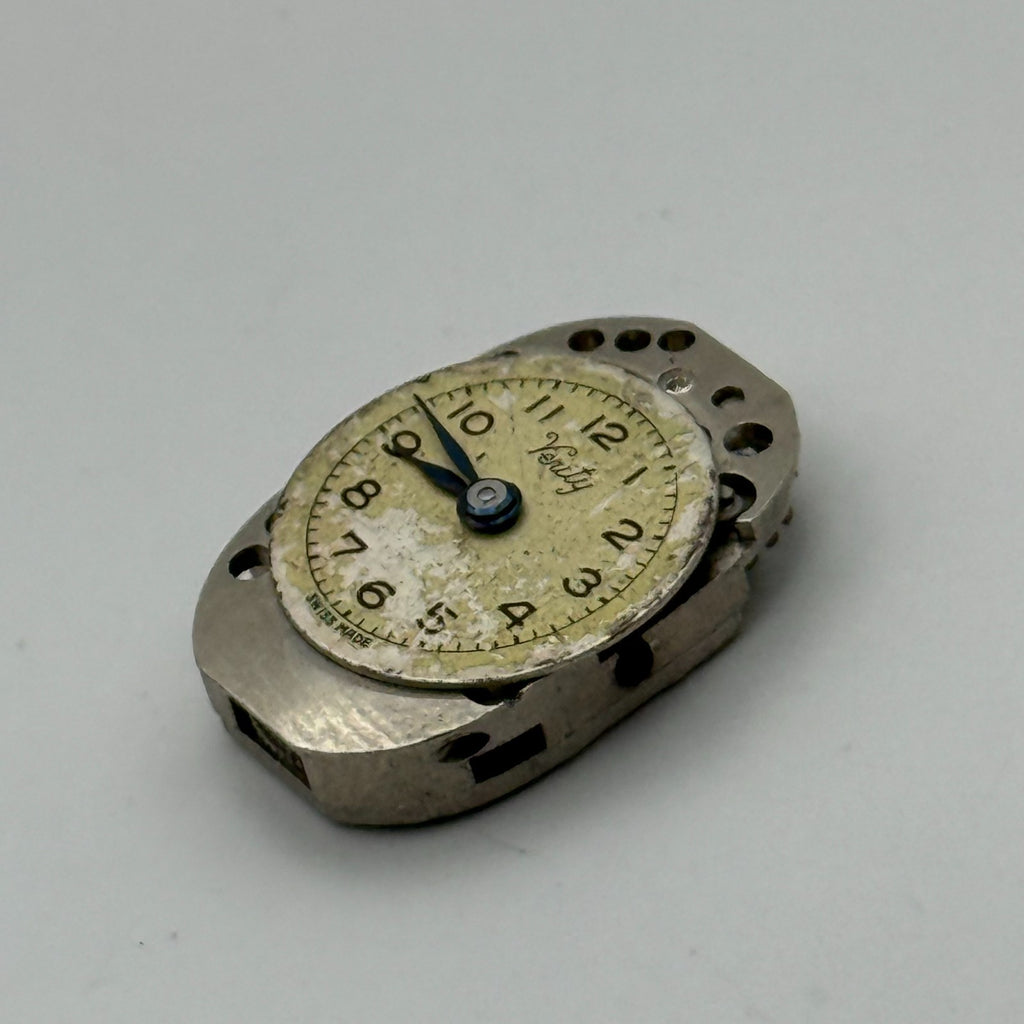 FHF 75 Watch Movement Verity 15 Jewels Swiss Manual Wind Parts Repair 12.9mm