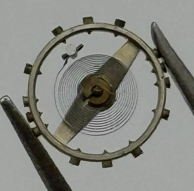 Peseux 100 Balance Wheel Complete And Spring 5¼’’’ 275 Watch Movement Parts NOS
