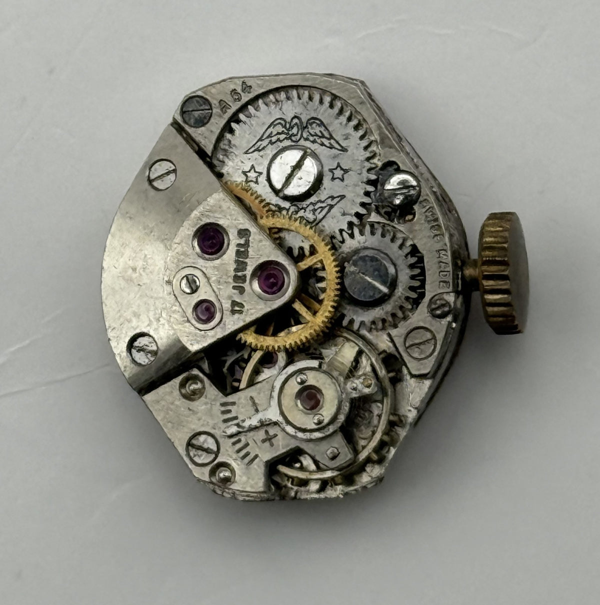 Unitas UT 540 Watch Movement Swiss Rotary 17 Jewels Parts Repair 15.2mm