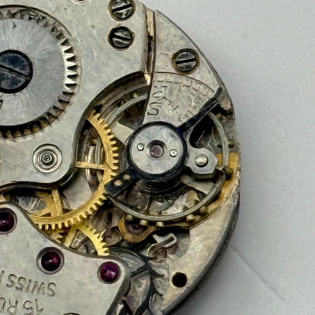Lanco Watch Movement 15 Rubis Swiss Manual Wind Vintage Parts Repair 19.6mm