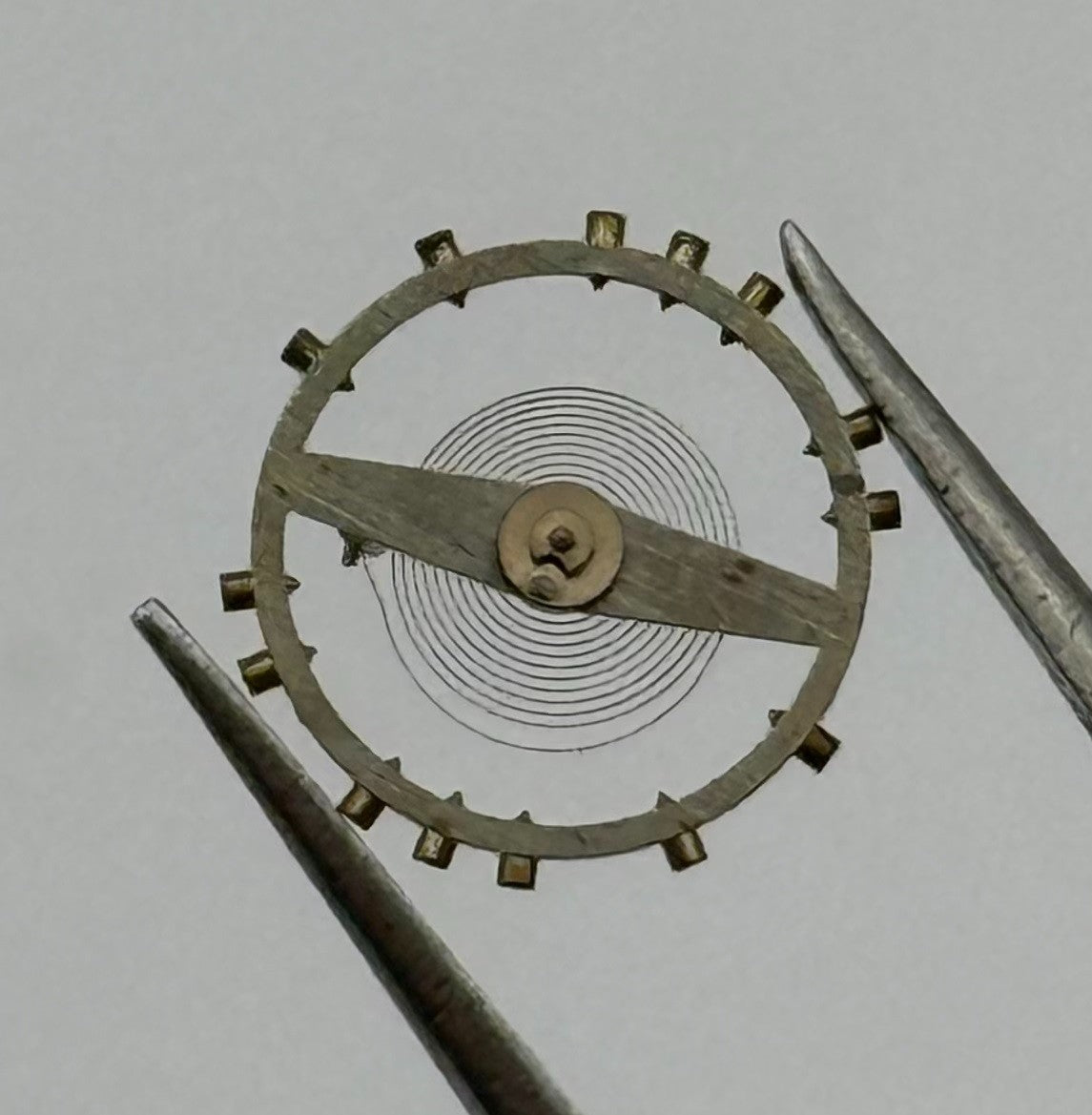 Lorsa 237 N Balance Wheel Complete And Spring 10½’’’ Ronda Watch Movement Parts