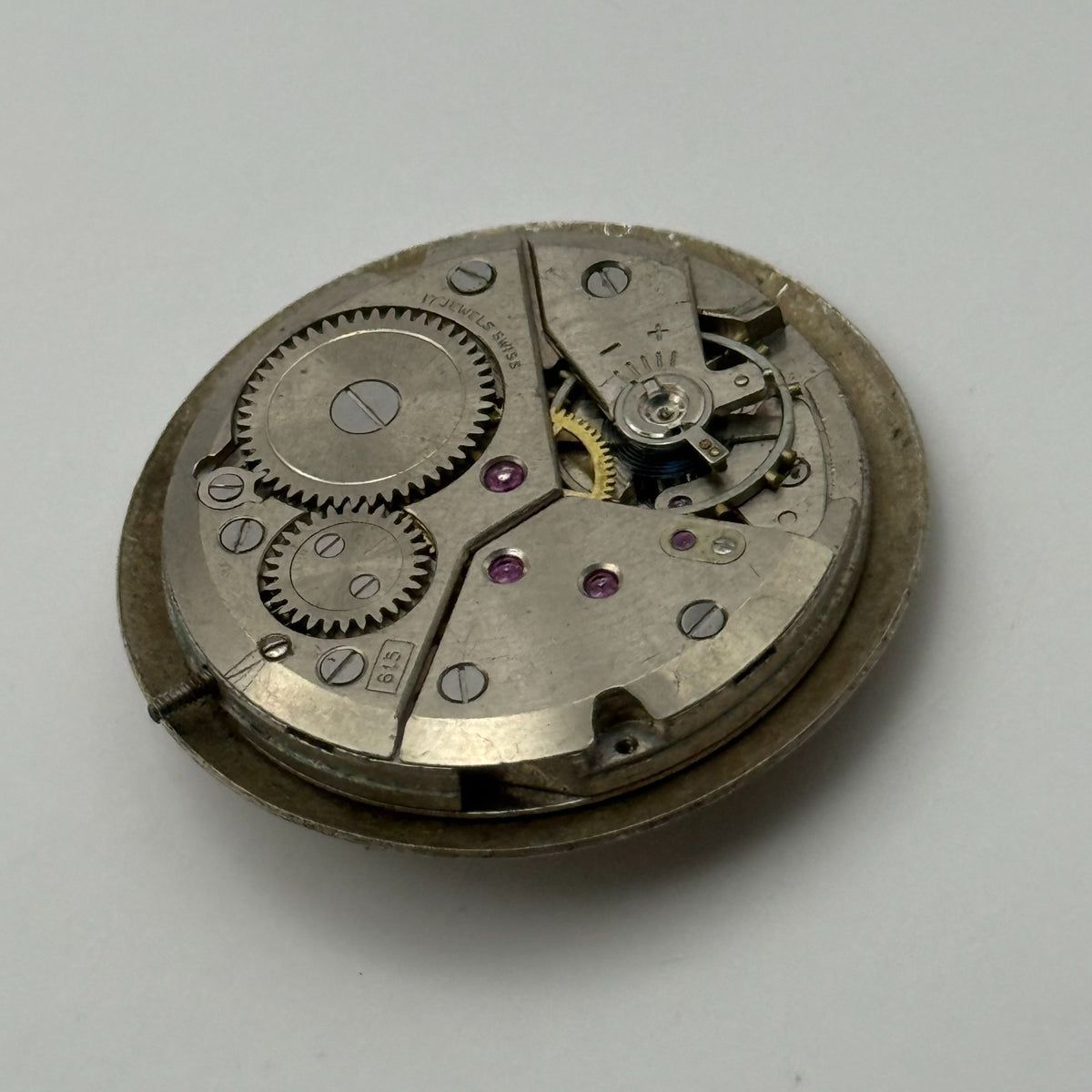 Peseux 336N Watch Movement Rotary 17 Jewels Swiss Manual Wind Parts Repair 26mm