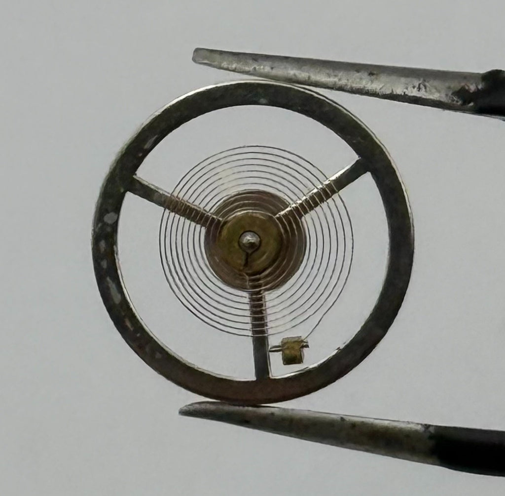 BFG 866 Balance Wheel Complete And Spring 65 Progress Watch Movement Parts NOS