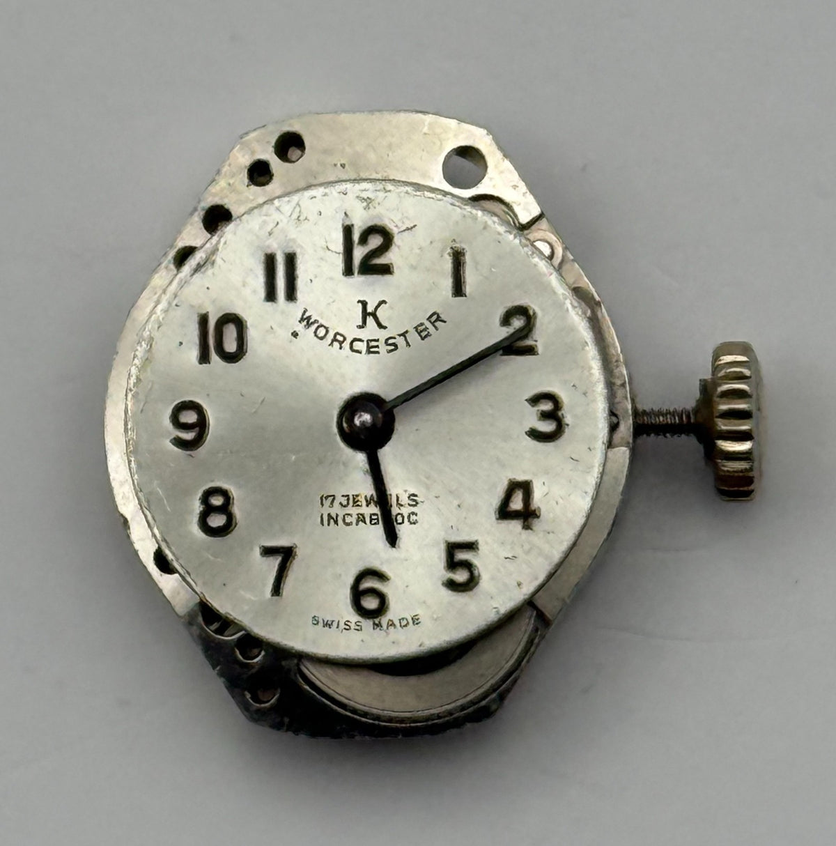FEF 6662 Watch Movement Worcester 17Jewels Swiss Manual Wind Parts Repair 15.3mm