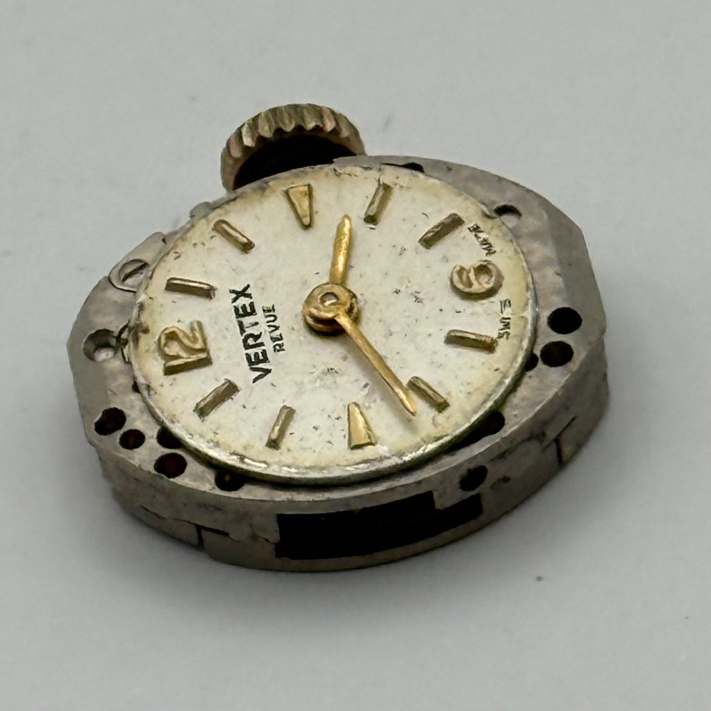 Vertex Revue 205 Watch Movement - Ladies 15 Jewels 15.4m - For Parts / Repair