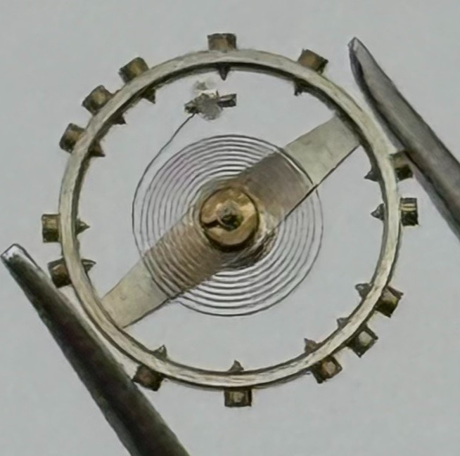 ETA 1070 Balance Wheel Complete And Spring Renata 680 M Watch Movement Parts NOS