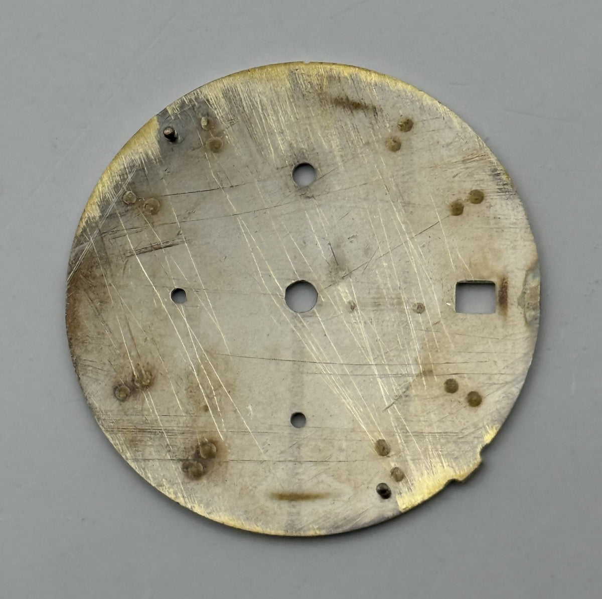 Seiko 7T62 Watch Dial Chronograph Alarm 100M White Spare Parts Repair 27.9mm