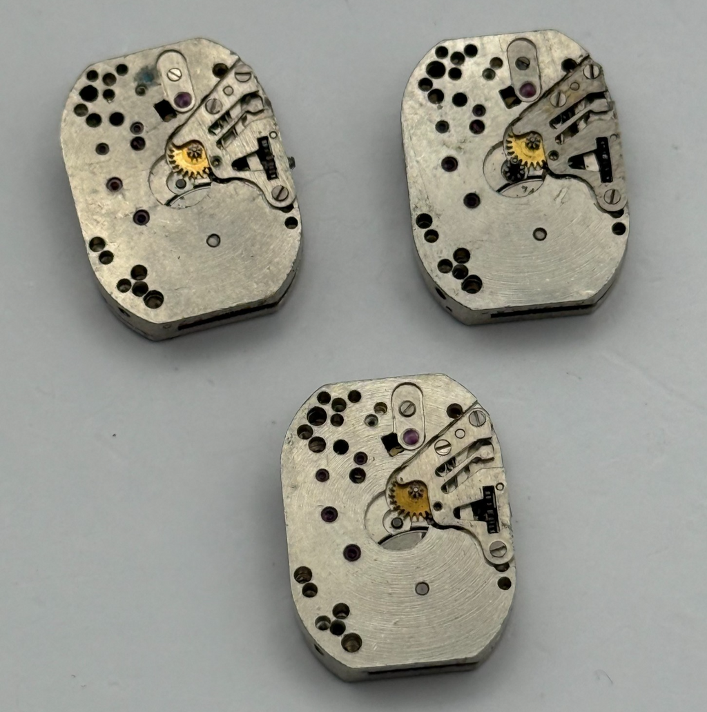 Zaria Luch 1800 Watch Movement Soviet USSR Ladies x 3 Pieces Parts Repair 14mm