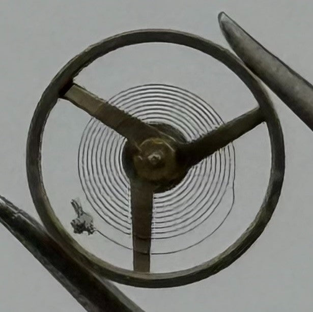 AS 1977 Balance Wheel Complete And Spring 5½’’’ 1740 M Watch Movement Parts NOS