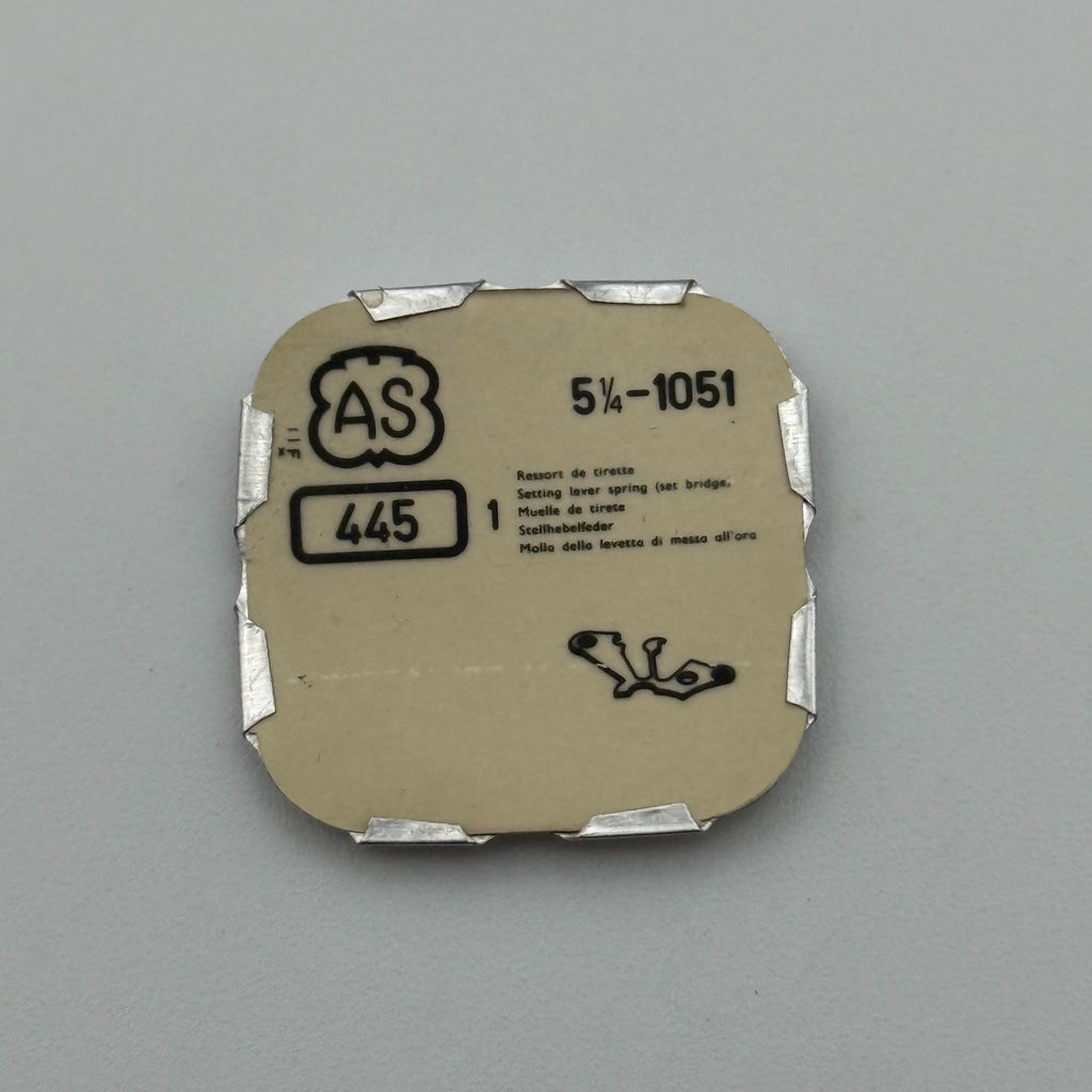 AS 1051 Setting Lever Spring - 5 1/4 - 445 - New Old Stock - Watch Parts