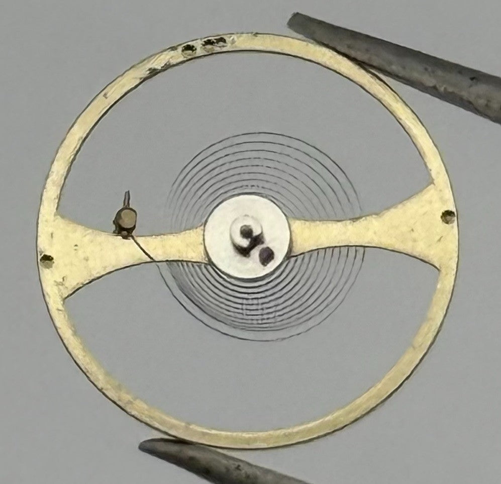 Oris 650 654 Balance Wheel Complete And Spring 11½’’’ 1518 Watch Movement Parts