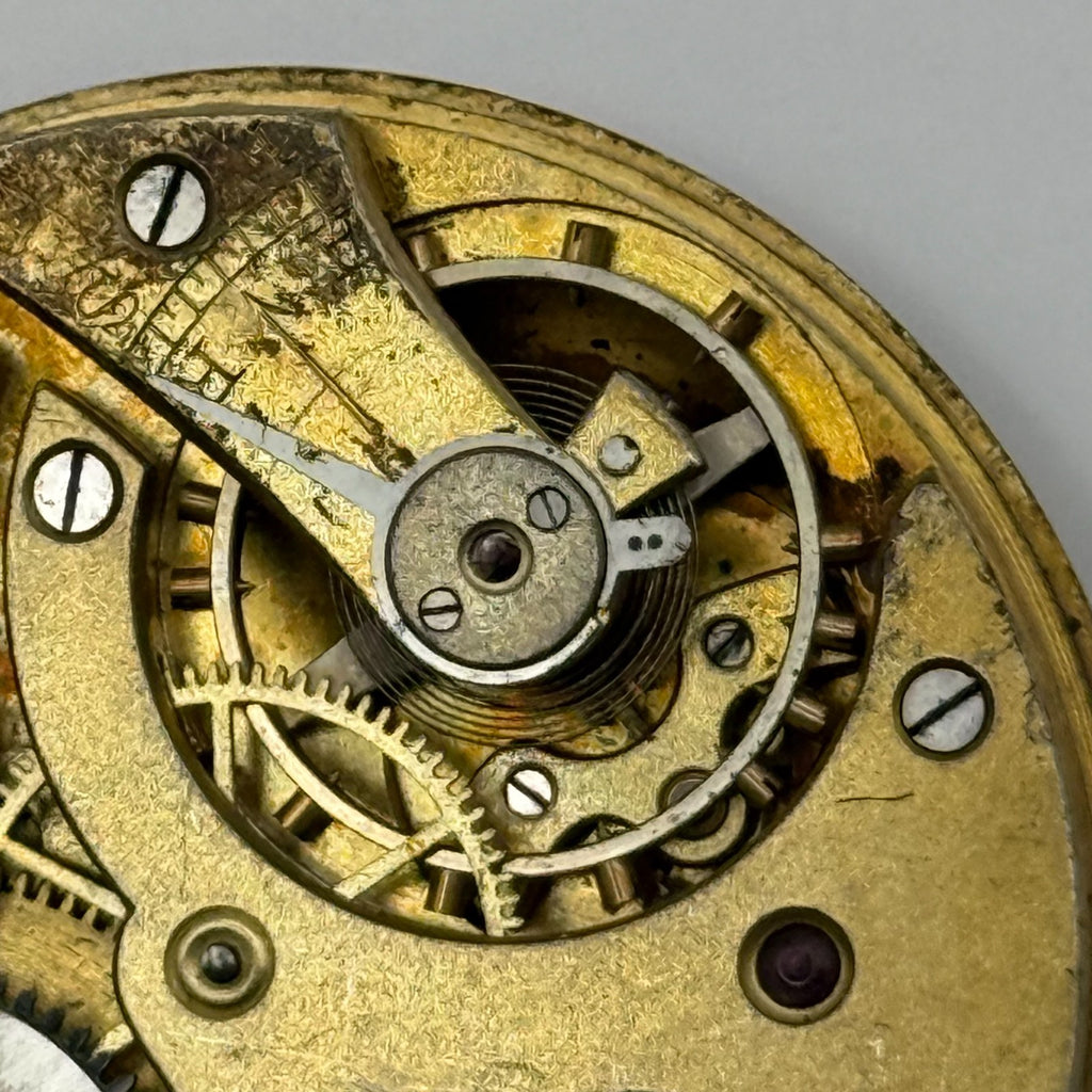 Swiss Lever Pocket Watch Movement - Unidentified - Parts / Repair 42.3mm